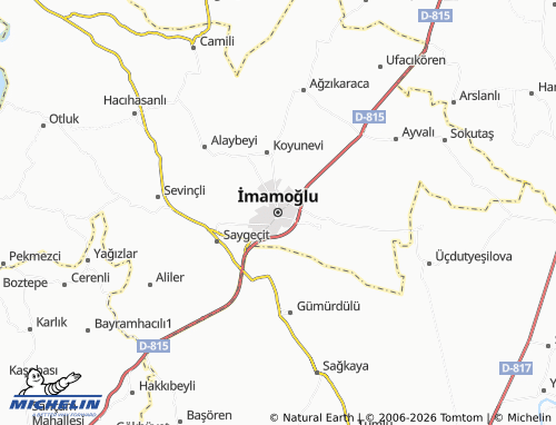 Carte MICHELIN İmamoğlu - ViaMichelin