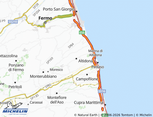 MICHELIN Altidona map - ViaMichelin