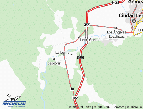MICHELIN La Loma map - ViaMichelin
