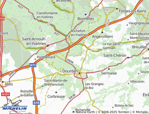 MICHELIN-Landkarte Rouillon - ViaMichelin