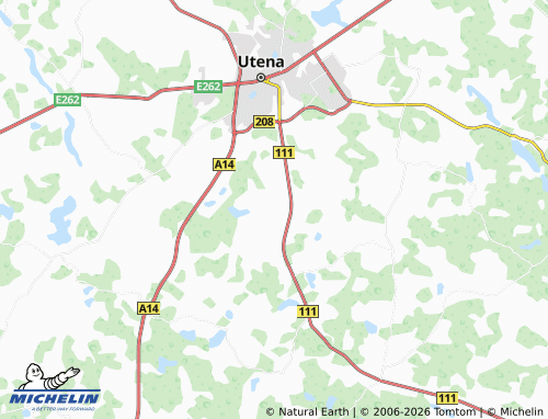 Mappa MICHELIN Pačkėnai - ViaMichelin