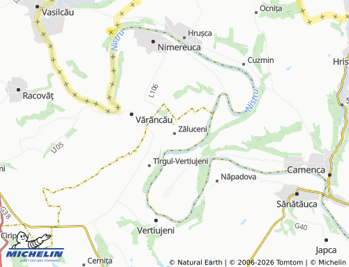 Mappa MICHELIN Zăluceni - ViaMichelin