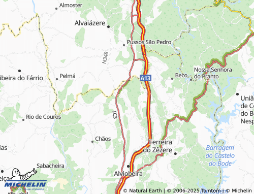 MICHELIN Casais de Areias map - ViaMichelin