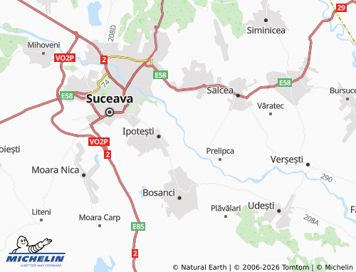 Mapa MICHELIN Tișăuți - ViaMichelin