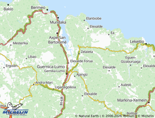 Mapa MICHELIN Enderika - ViaMichelin