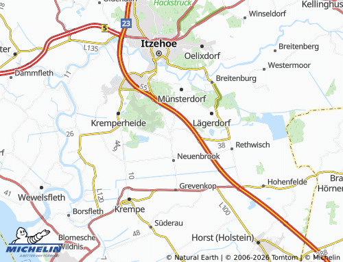 MICHELIN Dägeling map - ViaMichelin