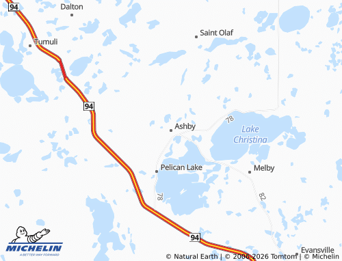 Mappa MICHELIN Ashby - ViaMichelin