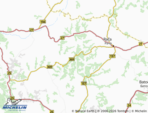 Mapa MICHELIN Borci - ViaMichelin