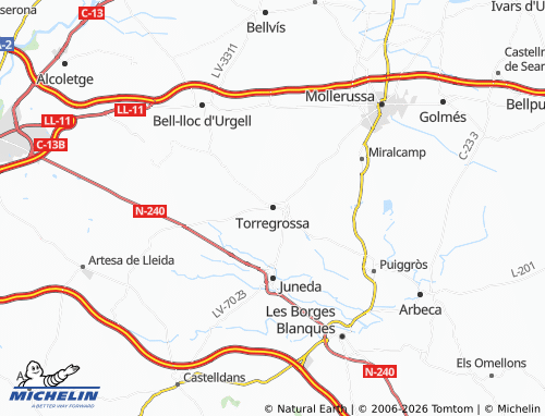 Carte MICHELIN Torregrossa - ViaMichelin