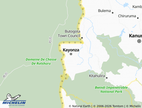 MICHELIN-Landkarte Kayonza - ViaMichelin
