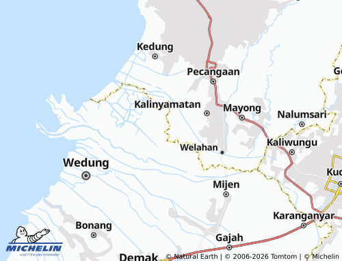 Mapa MICHELIN Ujungpandan - ViaMichelin