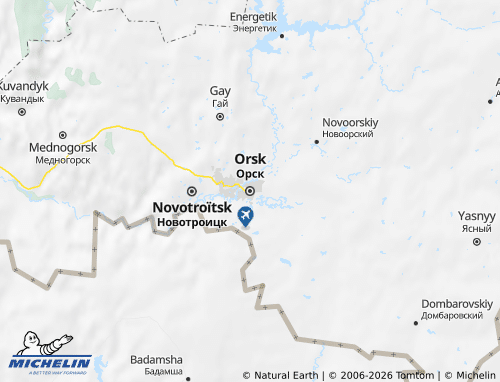 MICHELIN-Landkarte Orsk - ViaMichelin