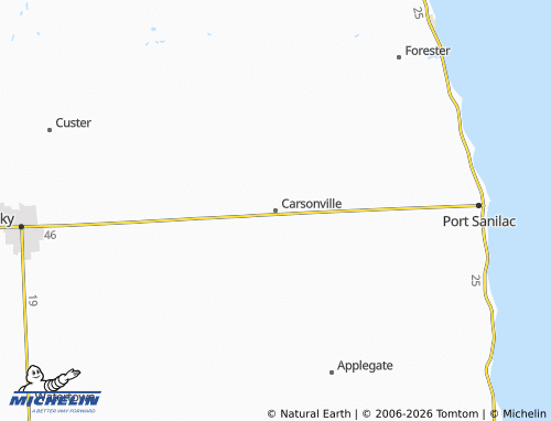 MICHELIN Carsonville map - ViaMichelin