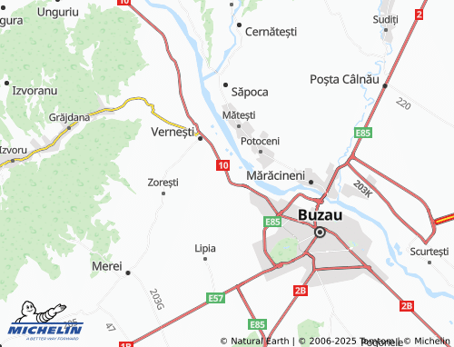 MICHELIN Brădeanca map - ViaMichelin