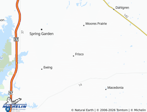 Carte MICHELIN Frisco - ViaMichelin