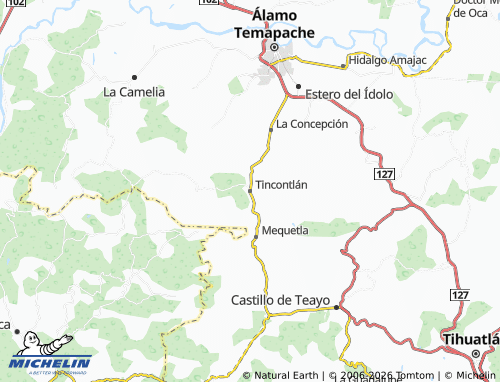 Mappa MICHELIN Tincontlán - ViaMichelin