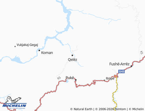 Carte MICHELIN Qelëz - ViaMichelin
