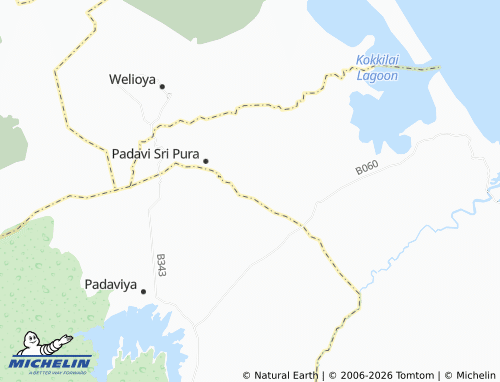 MICHELIN Jayanthiwewa map - ViaMichelin