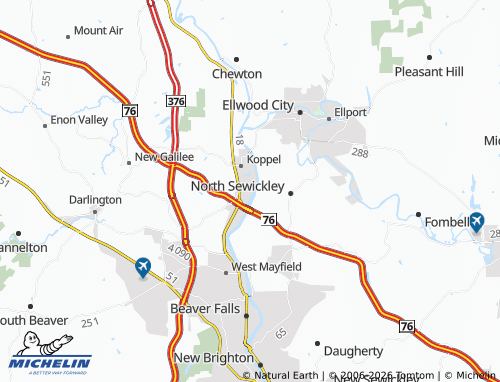 Mappa MICHELIN Big Beaver - ViaMichelin
