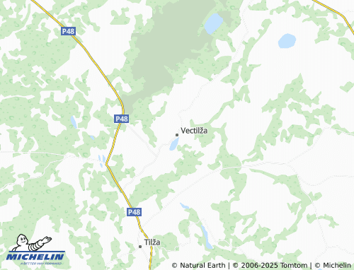 MICHELIN Vectilžas pagasts map - ViaMichelin