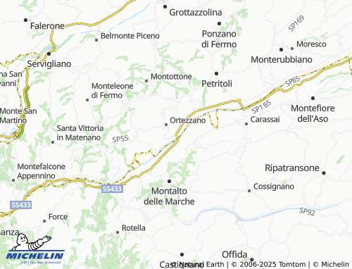 MICHELIN Aso map - ViaMichelin