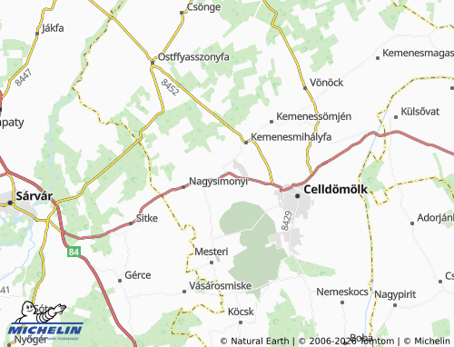 Mapa MICHELIN Tokorcs - ViaMichelin