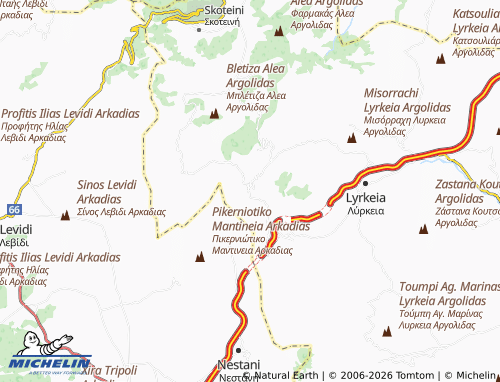 MICHELIN Kefalovryso map - ViaMichelin