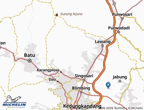 MICHELIN Klampok map - ViaMichelin