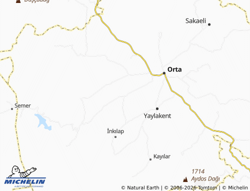 MICHELIN-Landkarte Büğdüz - ViaMichelin