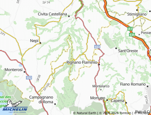 Mapa MICHELIN Calcata - ViaMichelin