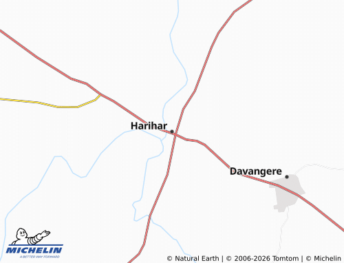 Carte MICHELIN Harihar - ViaMichelin