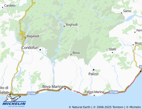 MICHELIN Bova map - ViaMichelin