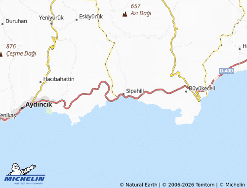 Mappa MICHELIN Sipahili - ViaMichelin