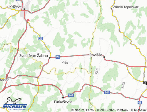 Mapa MICHELIN Kuštani - ViaMichelin
