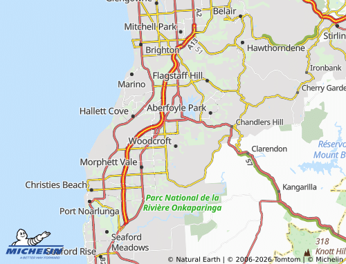 MICHELIN Reynella East map - ViaMichelin