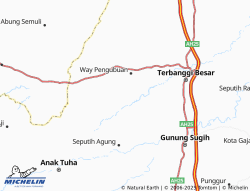 MICHELIN Gayau Sakti map - ViaMichelin