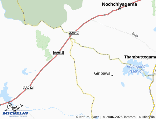 Mappa MICHELIN Pathane Wewa - ViaMichelin
