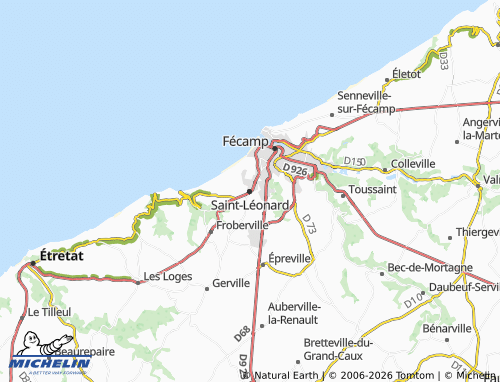Mapa MICHELIN Saint-Léonard - ViaMichelin