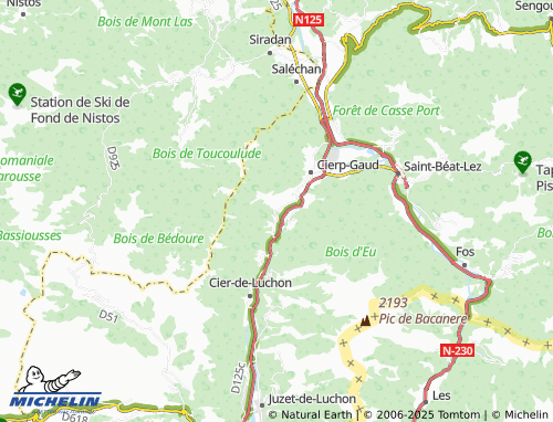 Carte MICHELIN Bachos - ViaMichelin