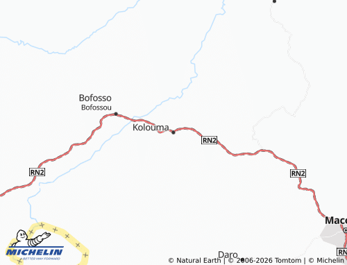 MICHELIN-Landkarte Kolouma - ViaMichelin
