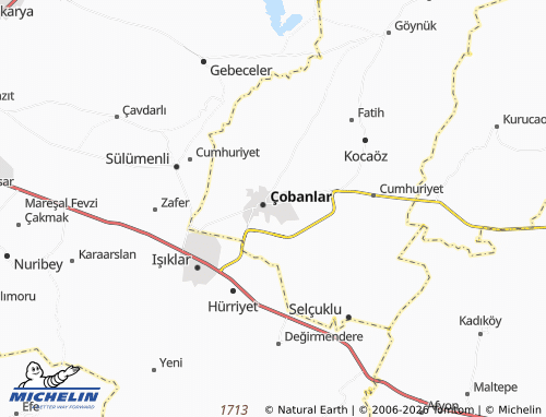 MICHELIN Zafer map - ViaMichelin