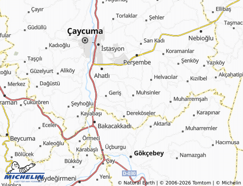 MICHELIN Uluköy map - ViaMichelin