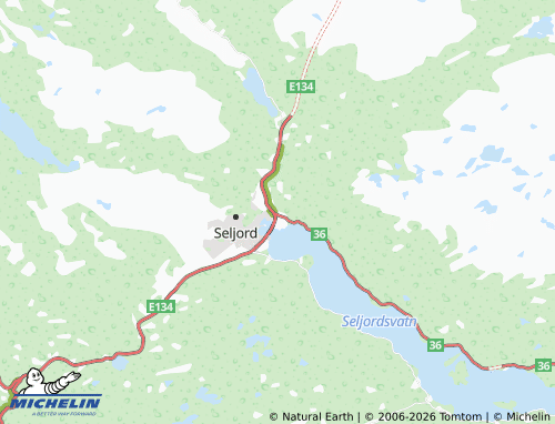 MICHELIN Bjørge map - ViaMichelin