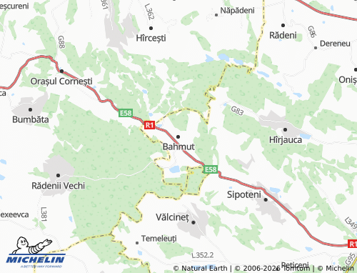 Mapa MICHELIN Bahmut - ViaMichelin
