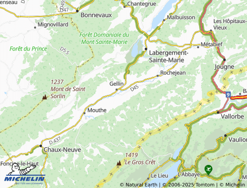 MICHELIN Les Villedieu map - ViaMichelin