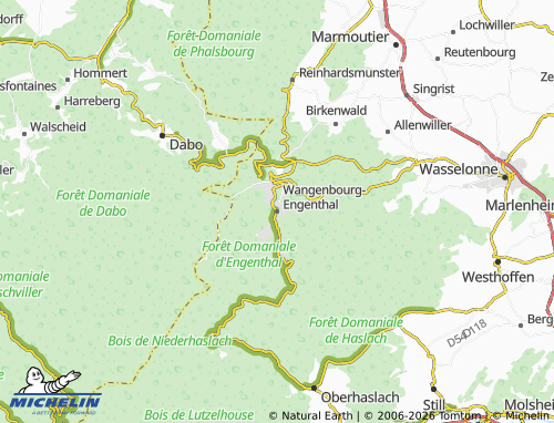 Mapa MICHELIN Wangenbourg-Engenthal - ViaMichelin