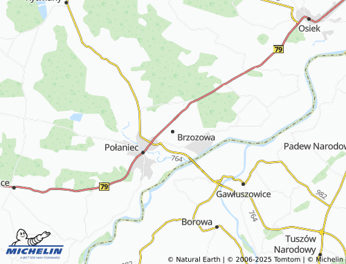 Carte MICHELIN Brzozowa - ViaMichelin