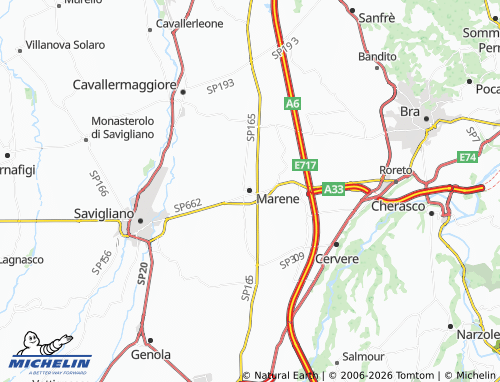 Mapa MICHELIN Marene - ViaMichelin