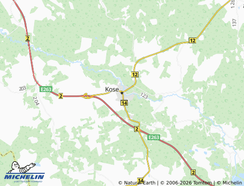MICHELIN-Landkarte Kose vald - ViaMichelin