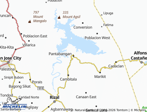 MICHELIN Pantabangan map - ViaMichelin
